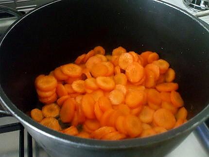 recette Carottes à l'étouffée.... à l"orientale...