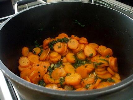 recette Carottes à l'étouffée.... à l"orientale...