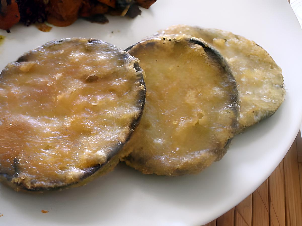 recette " Berengenas rebozadas...."( Aubergines...)... vite fait....