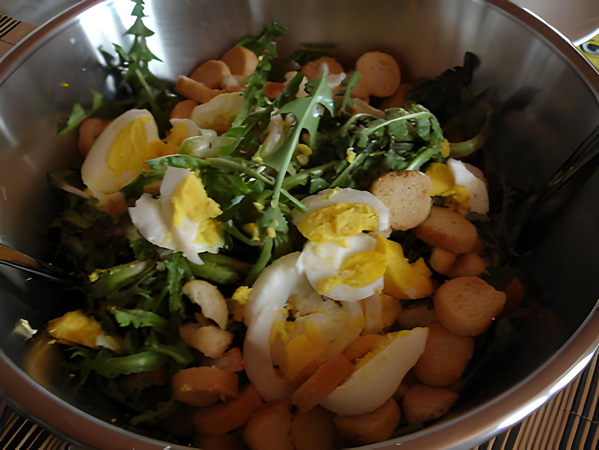 recette salade de pissenlit