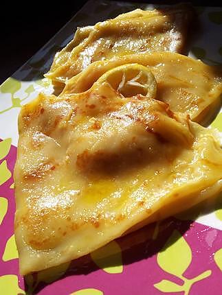 recette Crépes façon suzette