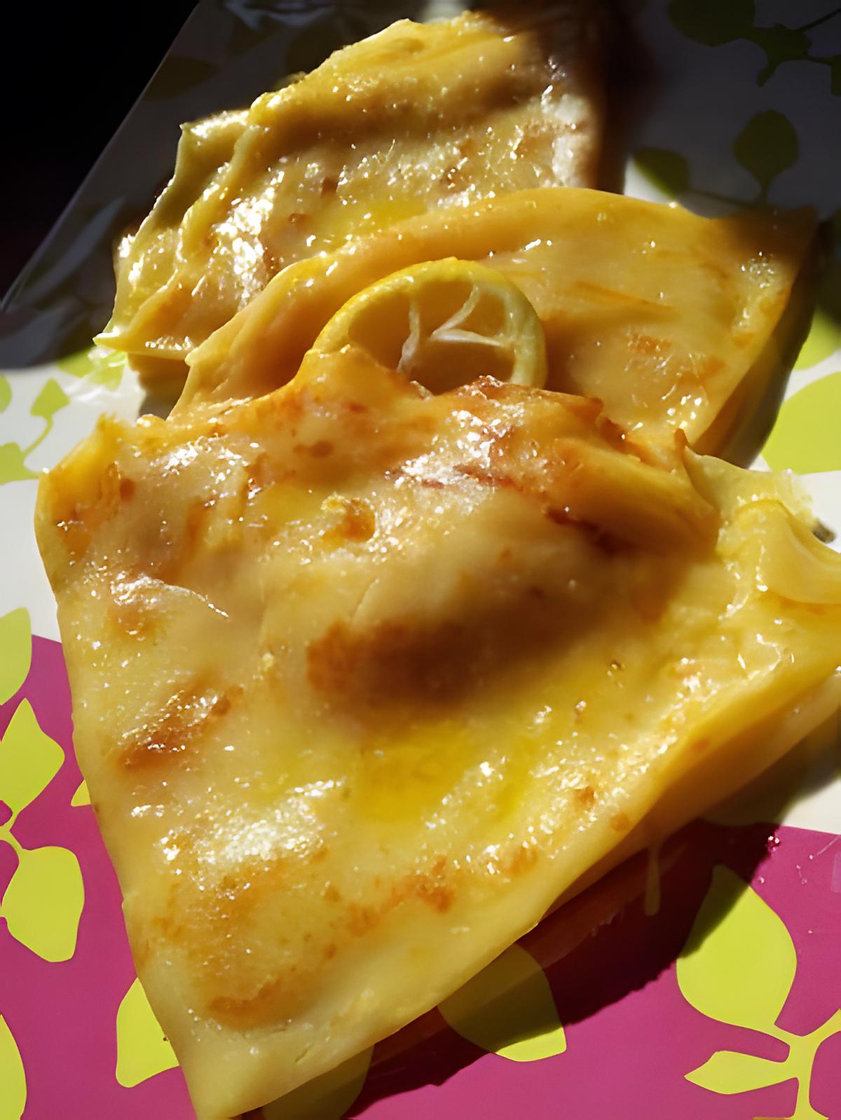 recette Crépes façon suzette