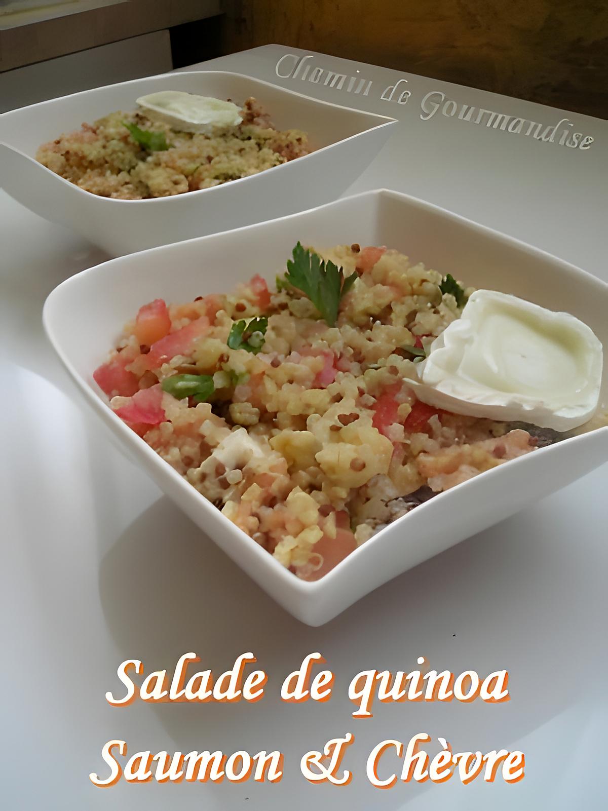 recette Salade de quinoa saumon et chèvre
