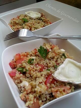 recette Salade de quinoa saumon et chèvre