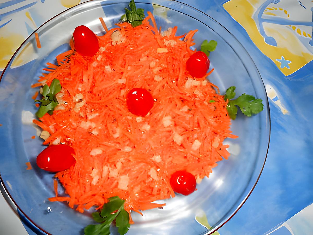 recette Carottes rapées au gingembre