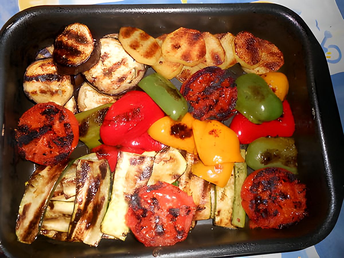 recette Plat de légumes grillés