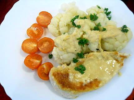 recette ESCALOPE DE POULET  - SAUCE LIGHT