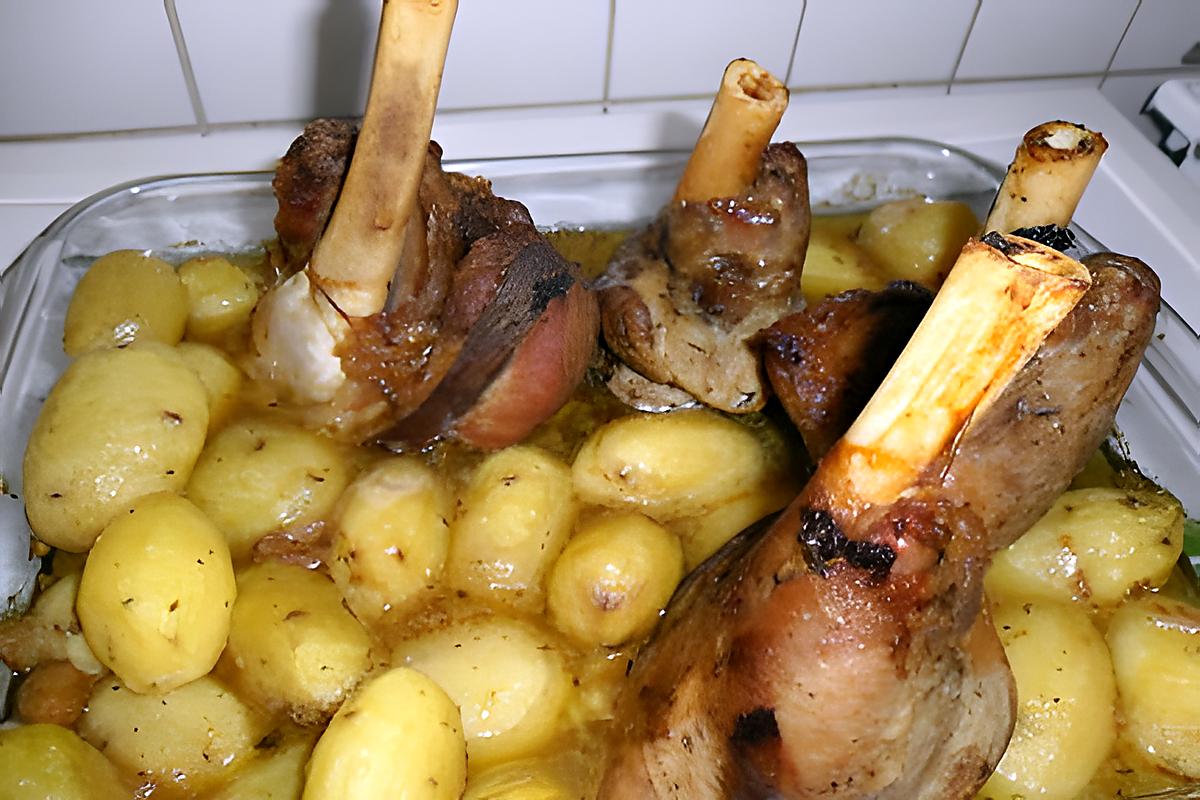 recette souris d'agneau et ses pommes de terre grenaille