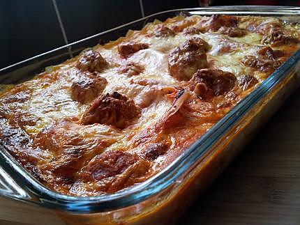 recette Lasagnes aux boulettes de viande