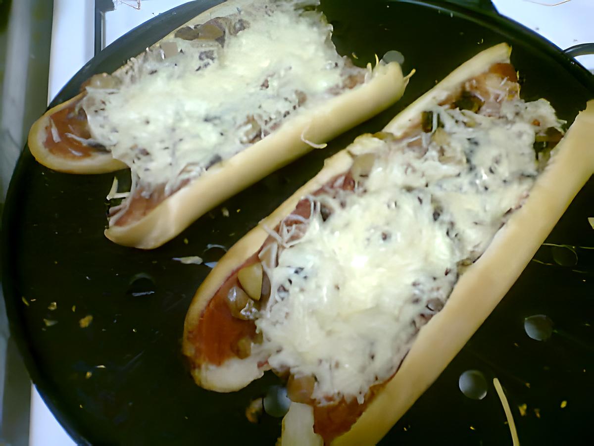 recette Baguette pizza