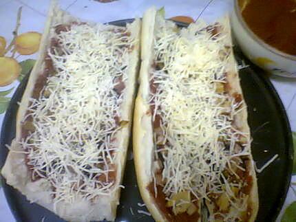 recette Baguette pizza