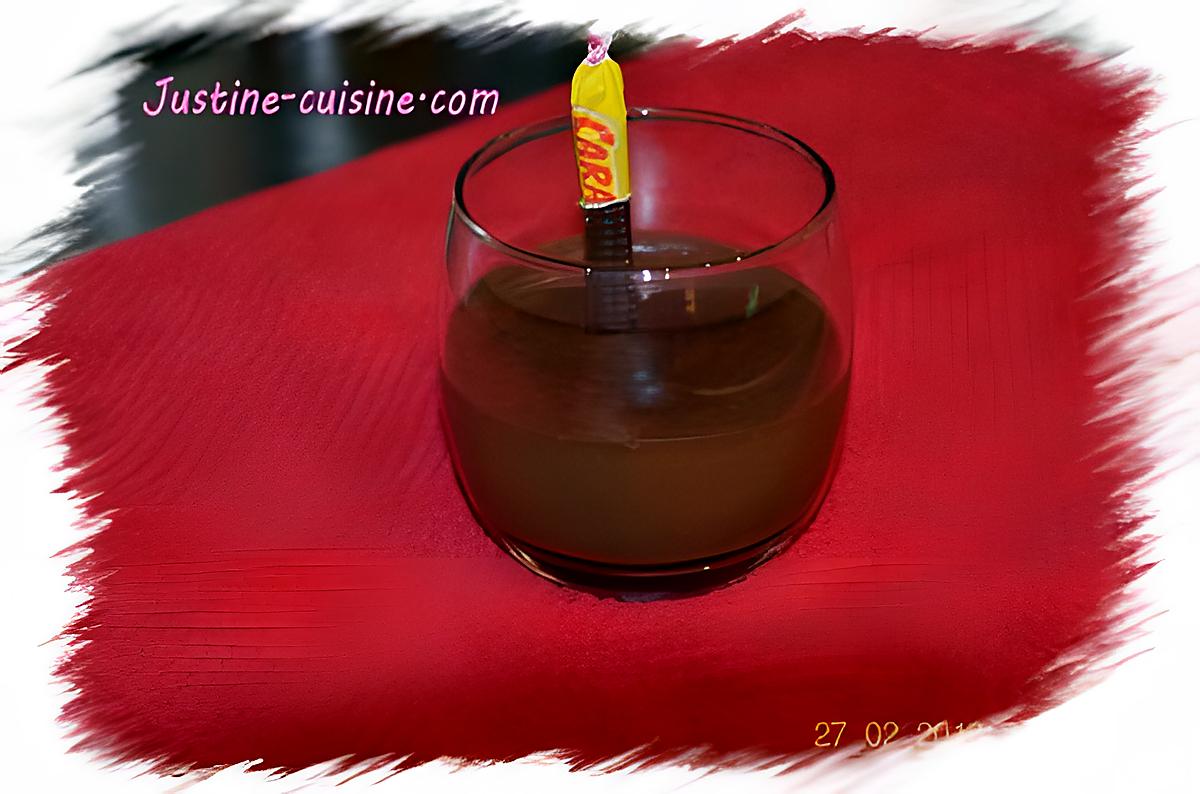 recette Mousse au chocolat et carambar