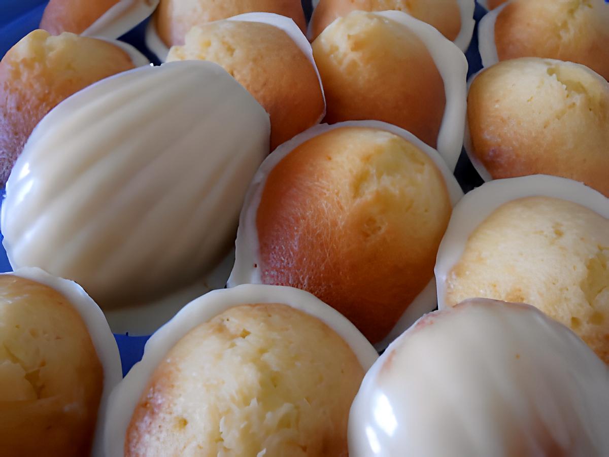 recette minis madeleines en robe de mariée