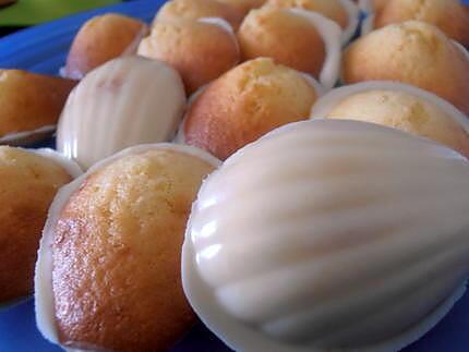 recette minis madeleines en robe de mariée