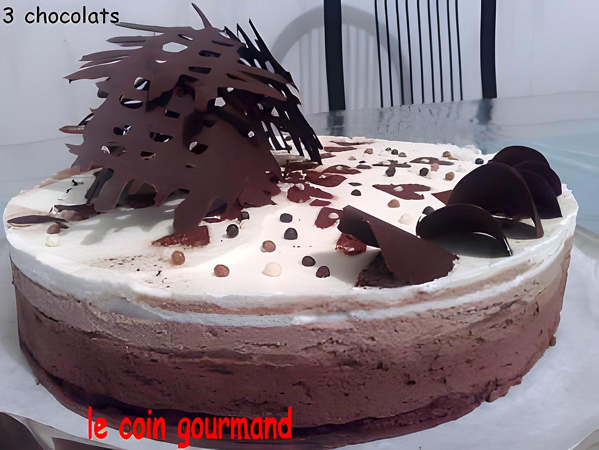 recette le 3 chocolats,mmmmmmh!