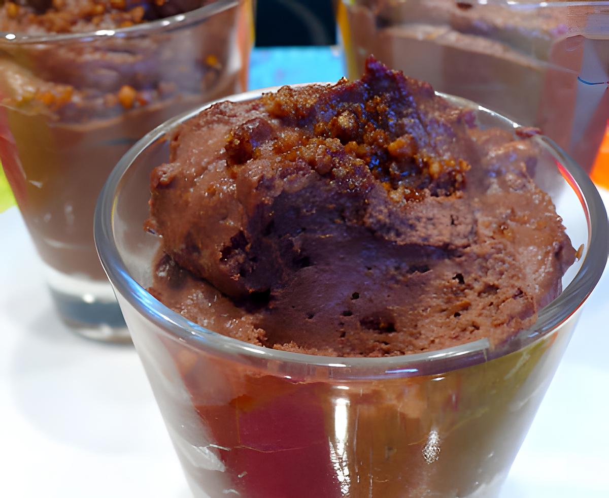 recette Mousses chocolat noisette, version "bio"