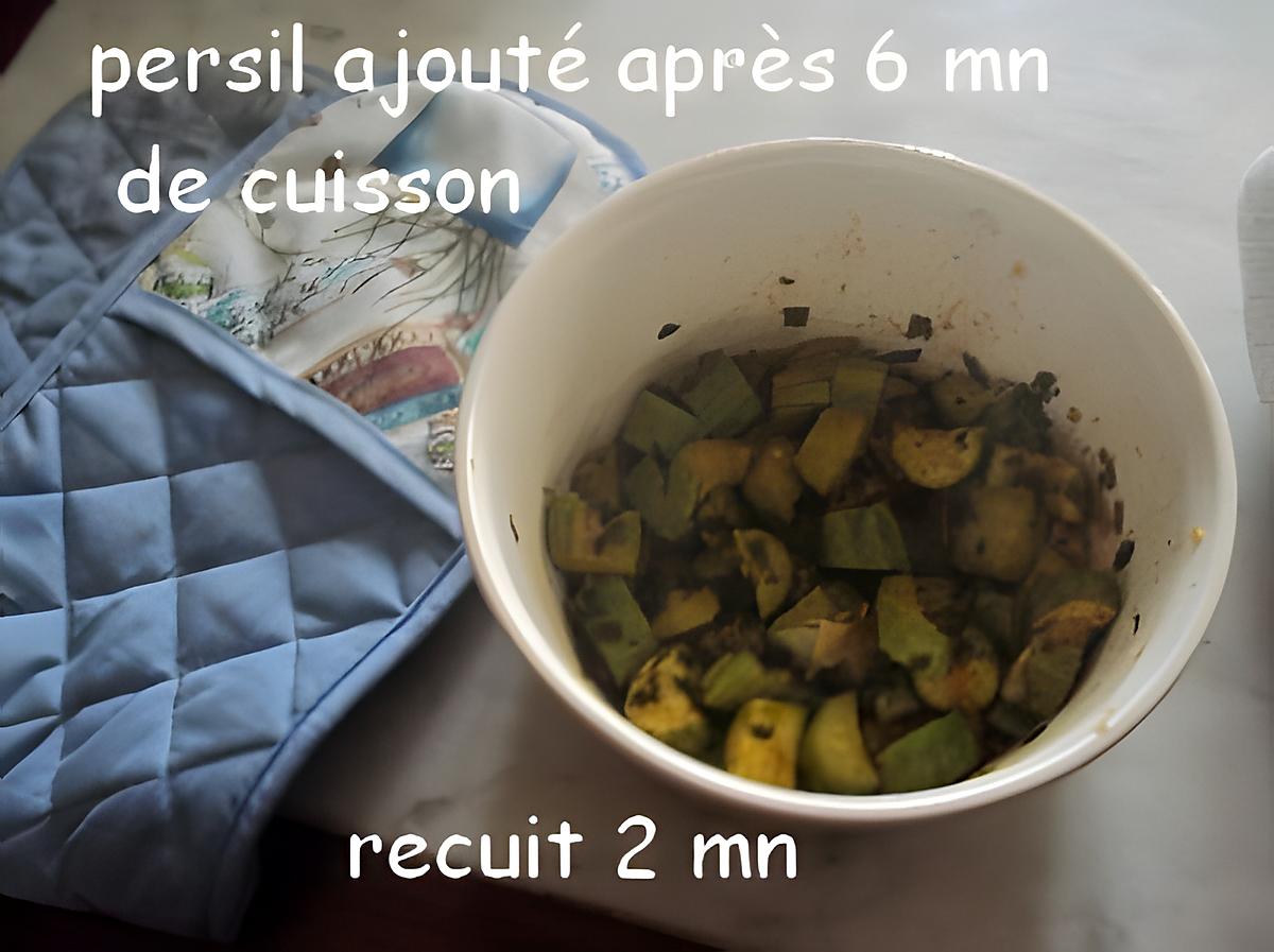 recette Dés de courgettes à la Kapiluka