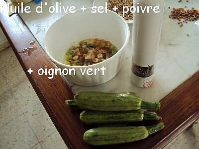 recette Dés de courgettes à la Kapiluka