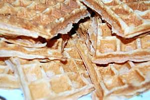 recette Gaufre au Biscuit Rose