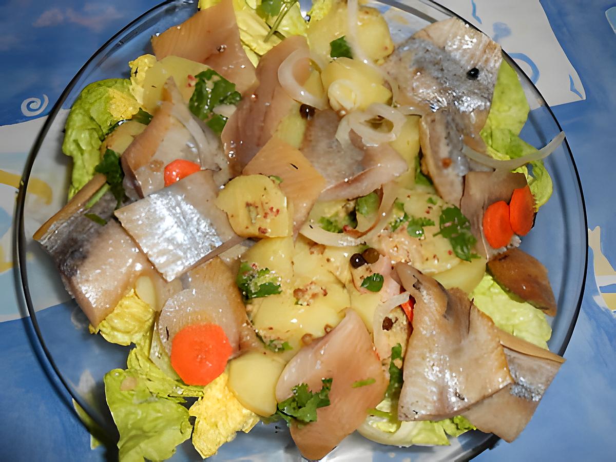 recette Salade de pommes de terre aux harengs fumés