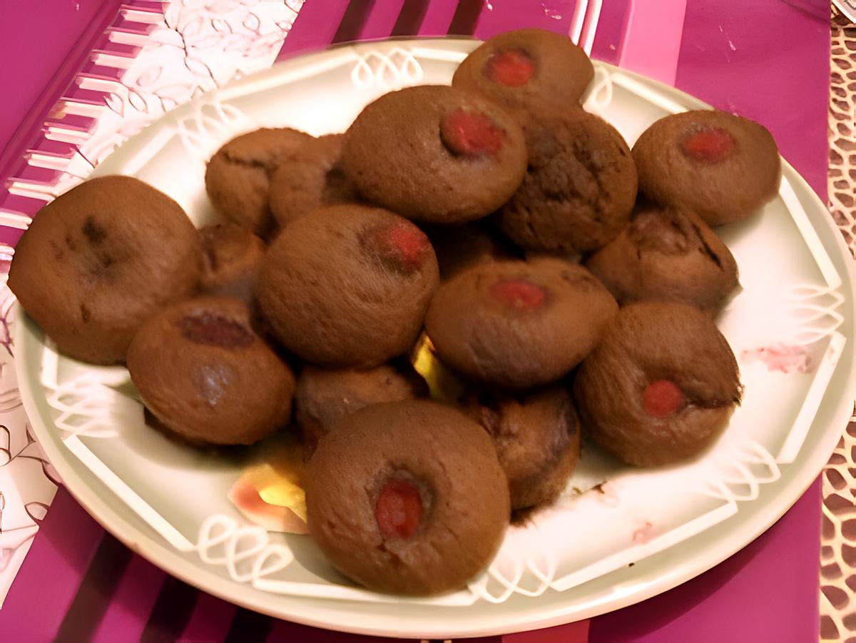 recette mini muffins au chocolat et framboise