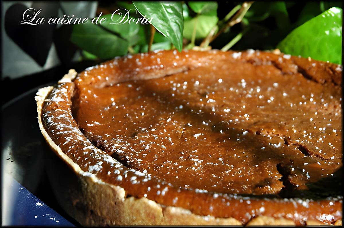 recette Tarte à la ricotta et crème au chocolat et poire