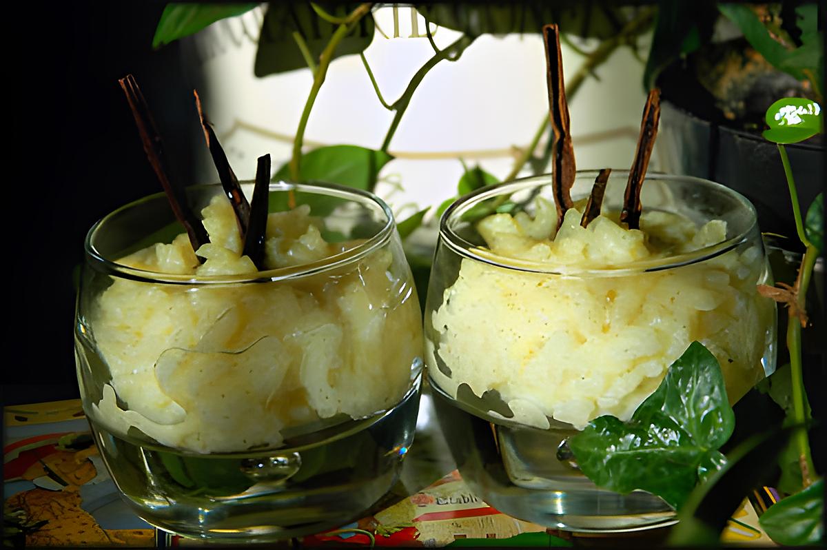 recette Riz au lait à la vanille et miel d'Oranger