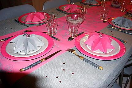 recette Idée de déco de table (gris/fushia)