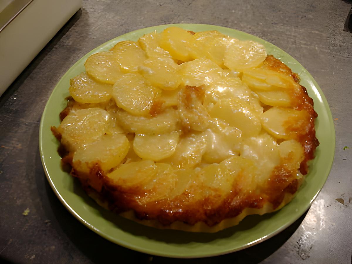 recette Tatin salée p.de terre/camembert