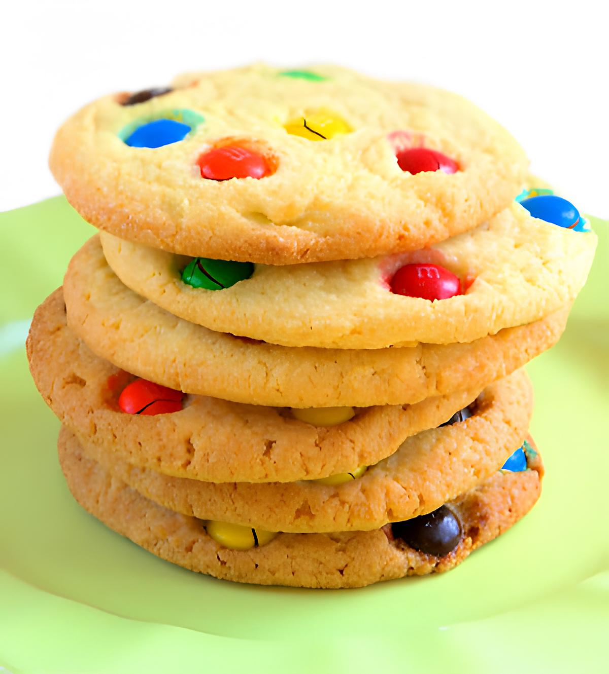 recette cookies au m&m's :