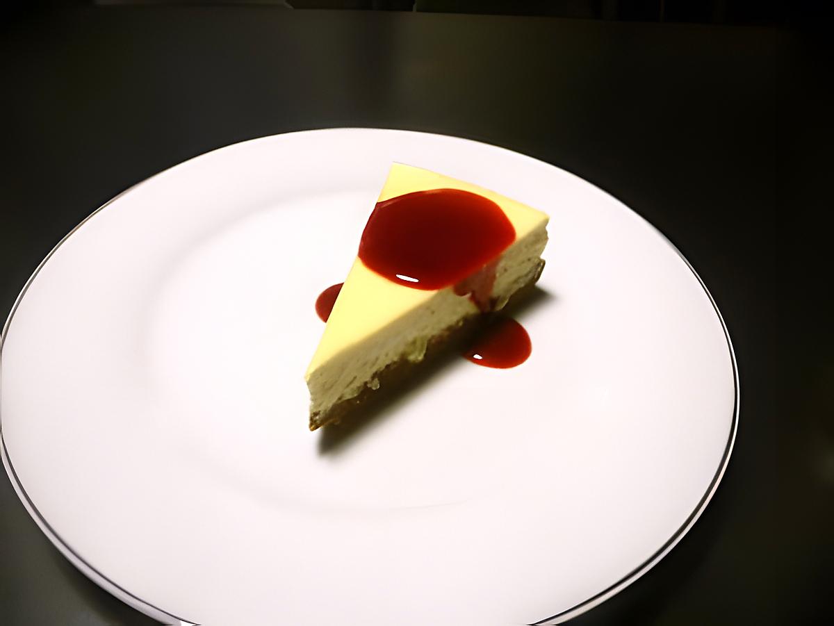 recette Cheesecake coulis framboise