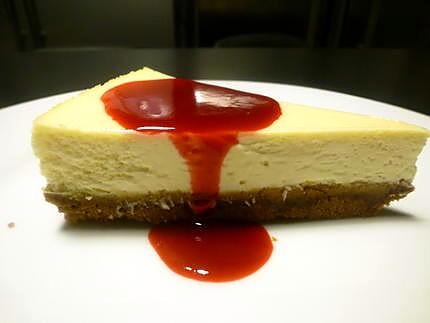 recette Cheesecake coulis framboise