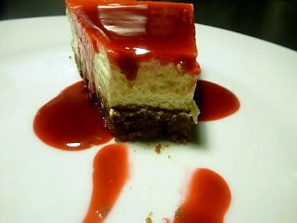 recette Cheesecake coulis framboise