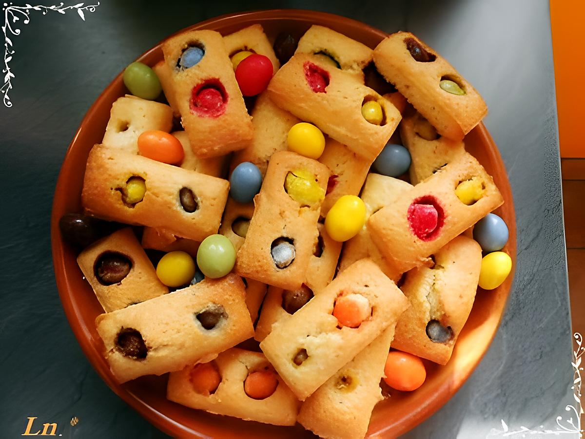 recette Financiers amande au M&M's (ou smarties)