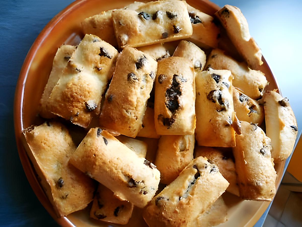 recette Financiers amandes aux pépites de chocolat