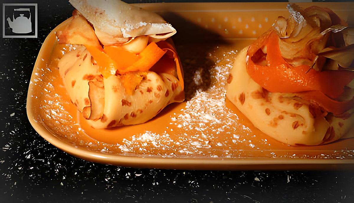 recette aumônières en écharpe orange.