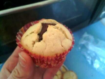 recette muffins vanille coeur nutella