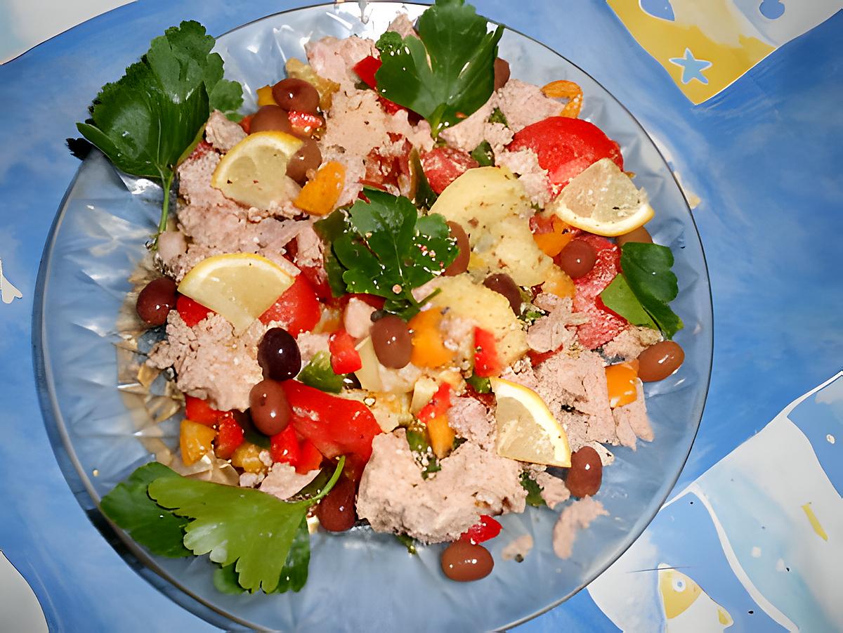 recette Salade de thon a la mentonnaise