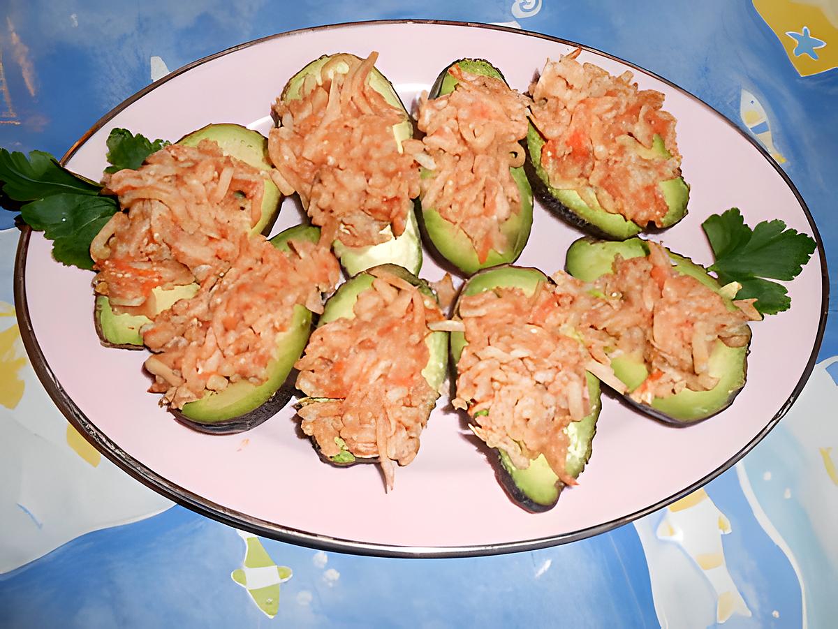 recette Avocats surimi aux crabes