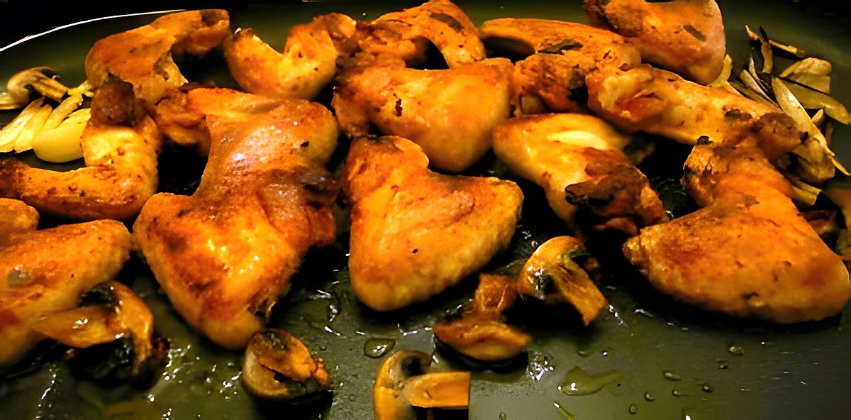 recette ailes de poulets cuit à la plancha