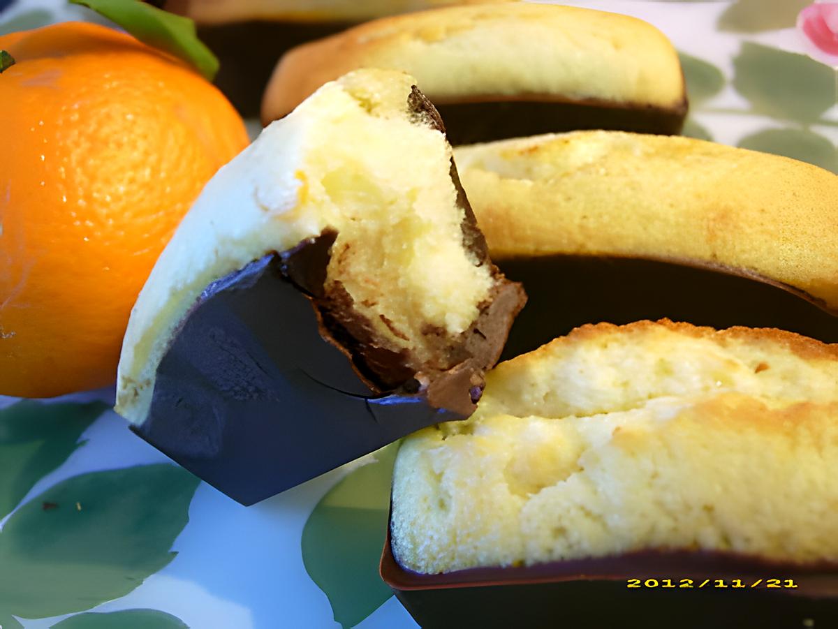 recette financiers aux zestes de clémentine et chocolat noir