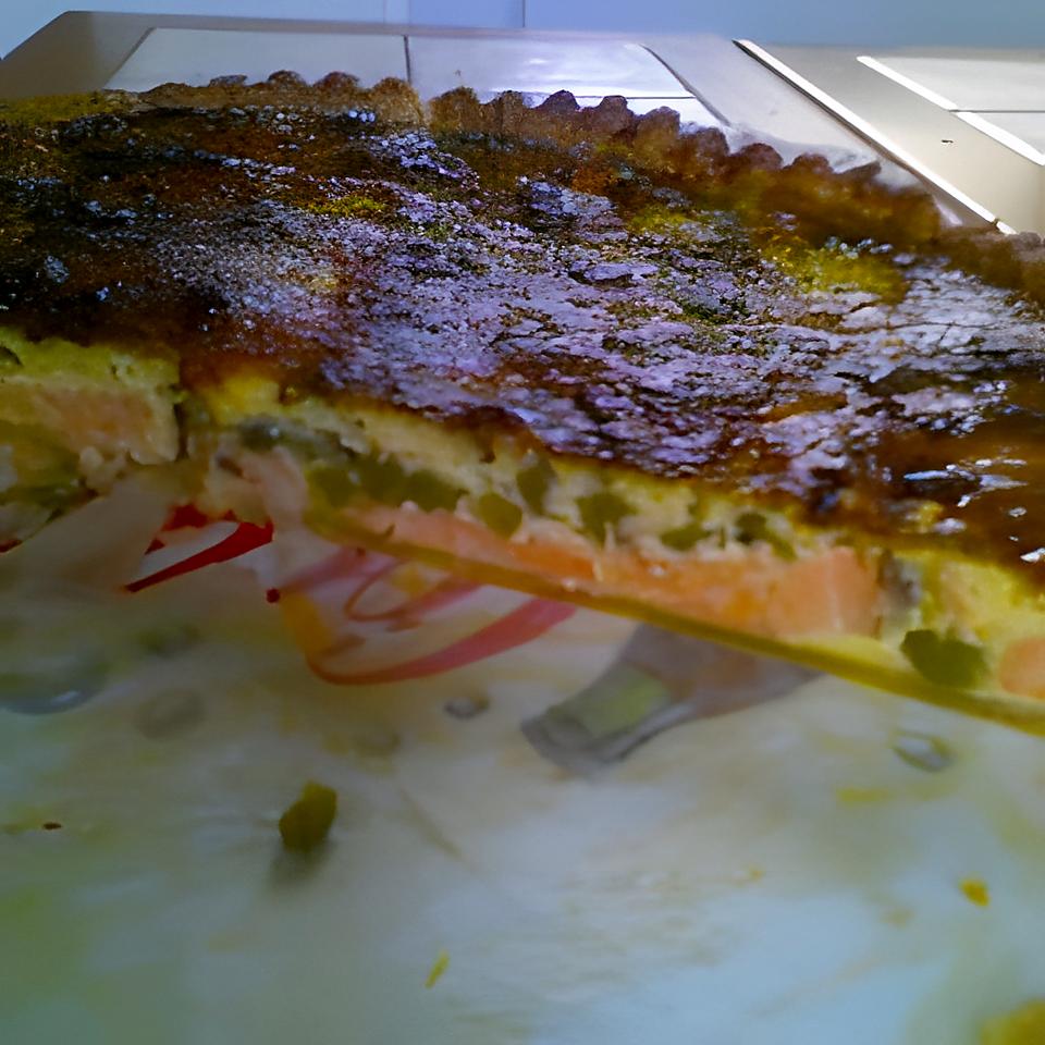 recette Quiche saumon petit pois