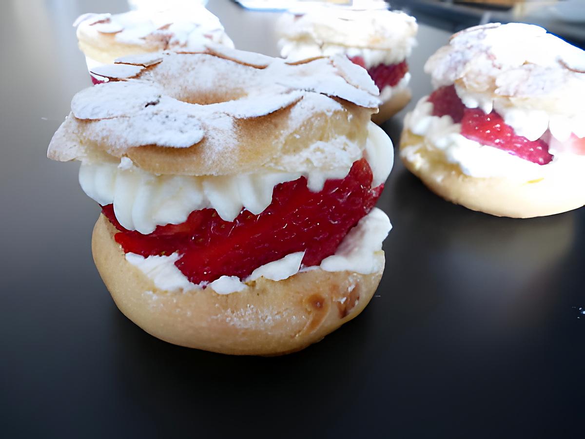 recette Choux chantilly et fraise