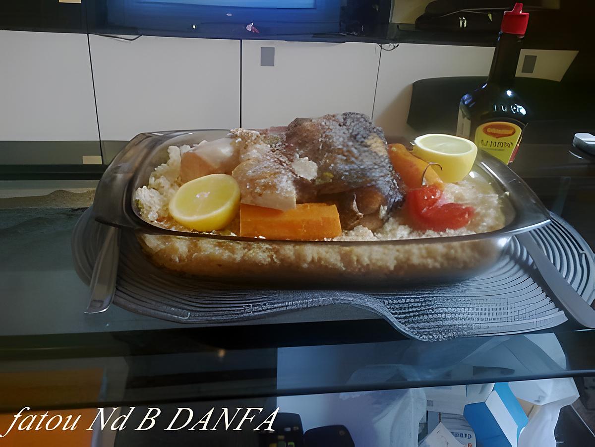 recette Thieb Djeun bou weeh (riz au poisson blanc)