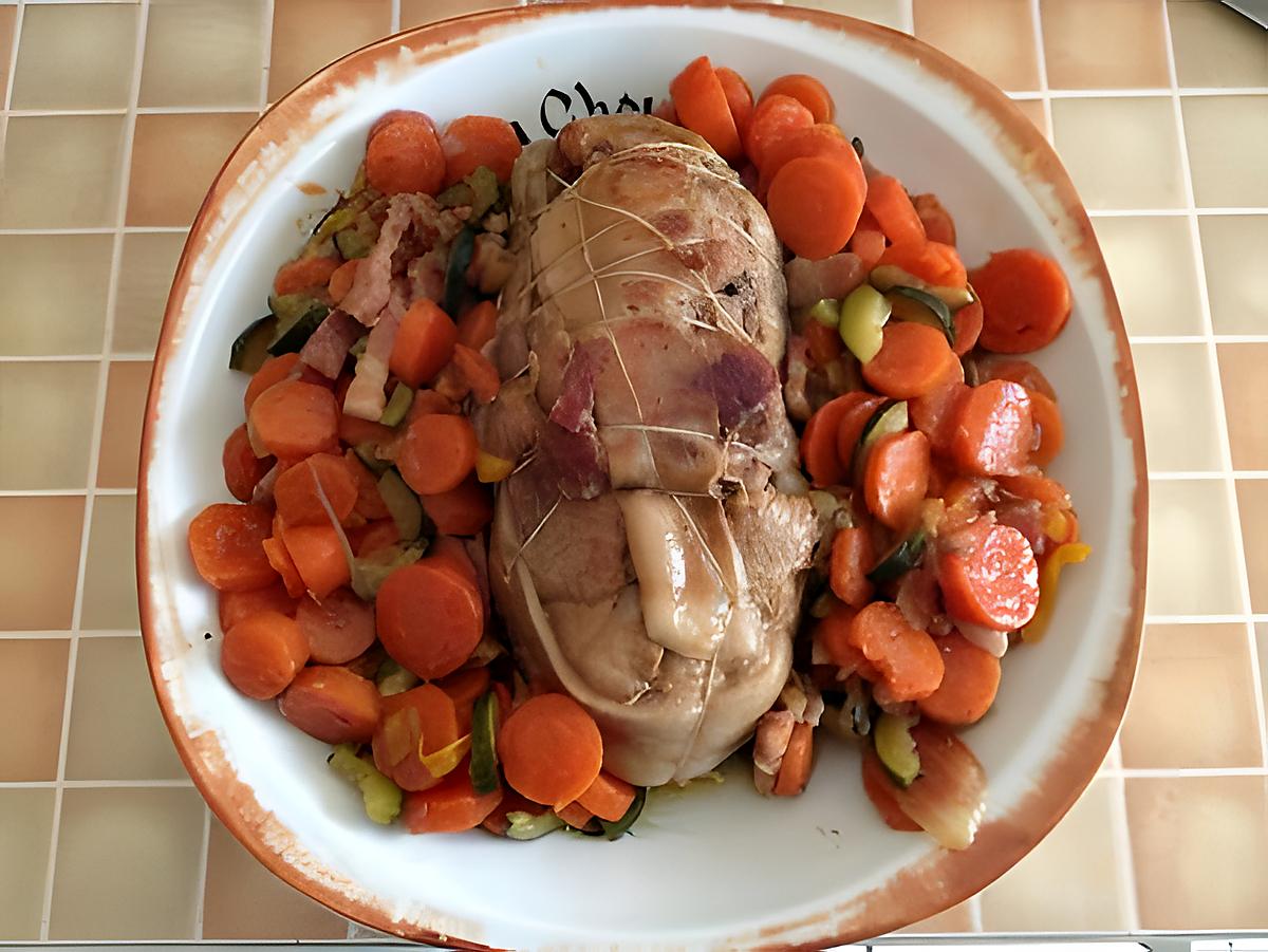 recette roti de veau aox légumes