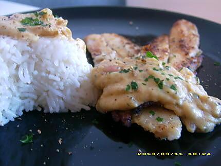 recette filet de sole et sa sauce crémeuse à la moutarde