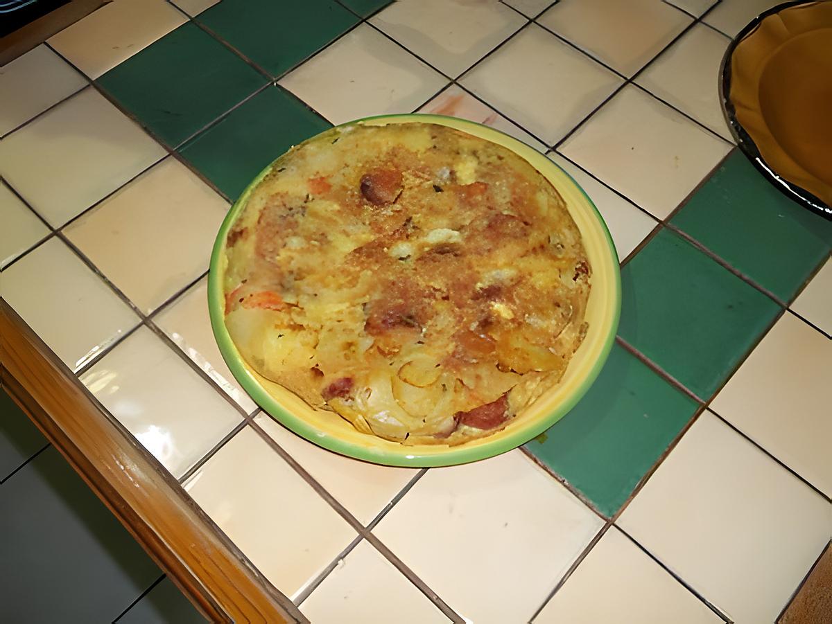 recette tortilla chorizo zanahoria y cebolla (ommelette chorizo carotte et oignon)