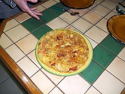 recette tortilla chorizo zanahoria y cebolla (ommelette chorizo carotte et oignon)