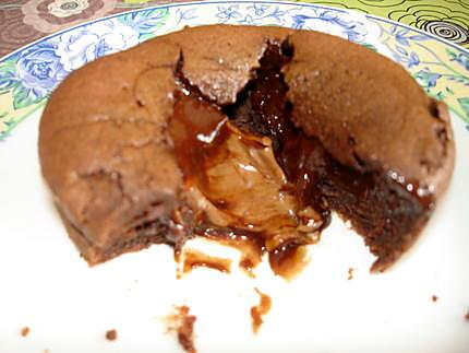 recette Fondant au chocolat cœur coulant à la pralinoise