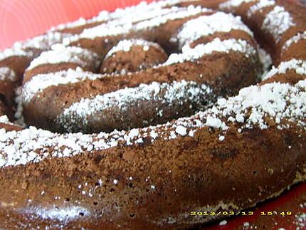 recette gâteau spirale à la danette et pépites de chocolat